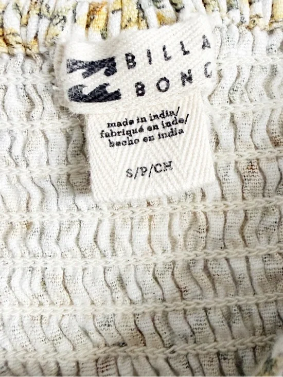 Billabong Endless Summer Knot Front Mini Dress Floral Smocked Back S - Picture 6 of 10